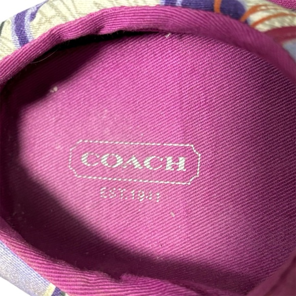 Coach multicolored graphic scribble Poppy Barrett low top sneakers. Women’s 8.5 - Picture 8 of 12